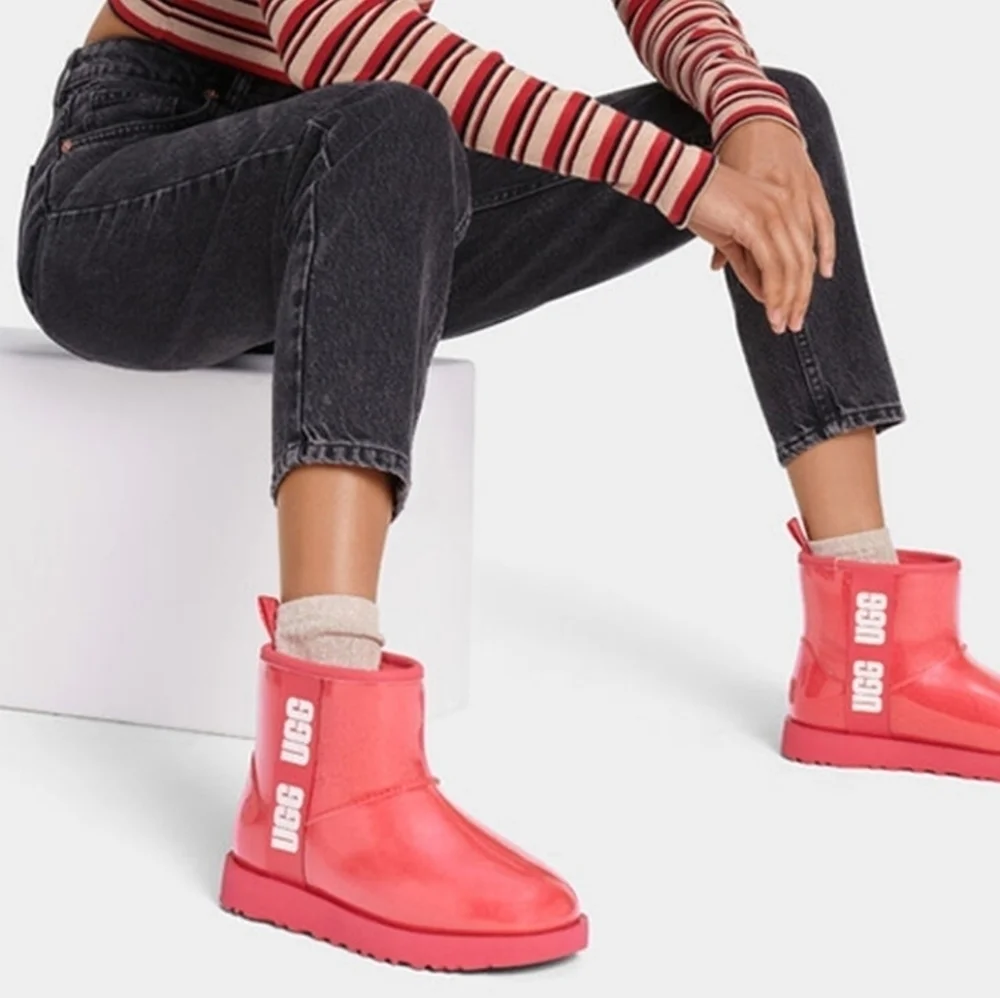 UGG Women's Classic Mini Clear Boot in Pink - Picture 2 of 15